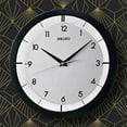 thumbnail image 2 of Seiko 11" St. James Brushed Metal Wall Clock, Modern, Analog, Quartz QXA520KLH, 2 of 6