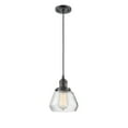 thumbnail image 2 of Innovations Lighting  Fulton - 1 Light 7" Cord Hung Mini Pendant Clear/Oil Rubbed Bronze, 2 of 5