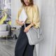 thumbnail image 1 of Bolsa 4 unids/set patrón Litchi mujeres bolsos de hombro embrague Totes tarjetero (gris) JShteea Para Estrenar, 1 of 8
