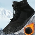 thumbnail image 3 of Barefoot Shoes Men Women Wide Toe Box Winter Minimalist Trail Runner Padded Warm Casual Hiking Cotton Boots Sneakers, 3 of 5
