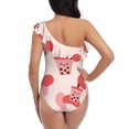 thumbnail image 5 of Honeii Milk Tea for women's one-piece swimsuit featuring a chic one-shoulder design experience elegance and style in the water-, 5 of 6