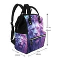 thumbnail image 2 of Daiia Cool Lion Head Large Capacity Baby Bag Waterproof Stylish Diaper Bag Mummy Backpack Adjustable Straps Diaper BagBaby Essentials Bag, 2 of 6