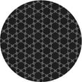 thumbnail image 1 of Ahgly Company Indoor Round Patterned Night Black Area Rugs, 6' Round, 1 of 6