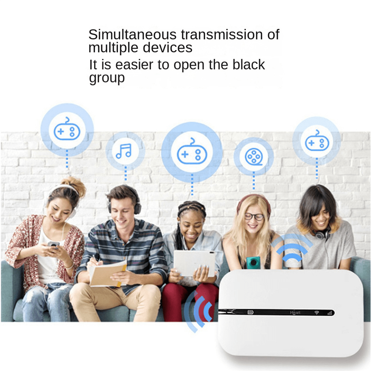 2X 4G Portable Pocket WiFi Router 150Mbps WiFi Modem Car Mobile Wifi Wireless Hotspot with Sim Card Slot Portable WiFi