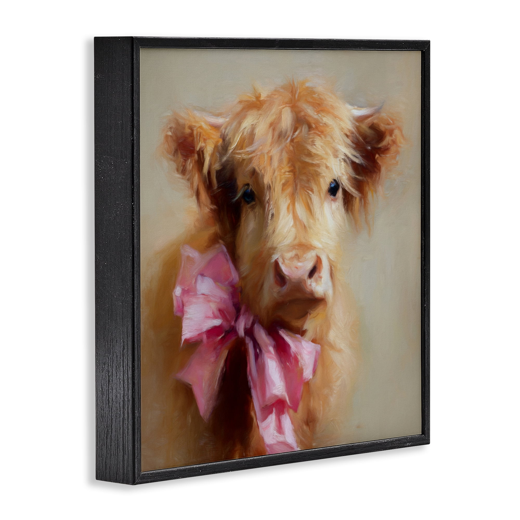 Stupell Industries Little Highland Sweetheart Black Framed Giclee Art, design by Tina LeCour
