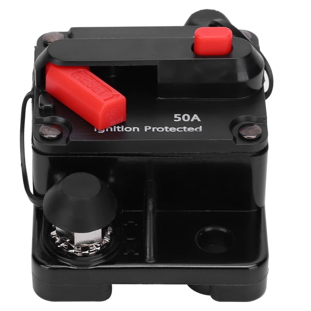 Auto Switch Fuse Holder, Circuit Breaker, DC12-42V Waterproof Fuse Holder Residual Current Protection Manual Recovery DIY For Car Vehicle Truck