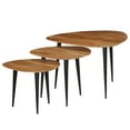 thumbnail image 5 of vidaXL Coffee Table Set 3 Pieces Solid Acacia Wood, 5 of 11