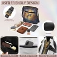 thumbnail image 6 of Kuiaobaty Dolphin Madala Galaxy Print Crossbody Bag for Women, Medium Size Vegan Leather Shoulder Purse Crossbody, Casual Waterproof Sling Handbag with Adjustable Strap for Travel, 6 of 7
