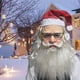 thumbnail image 4 of Sonducket Máscara navideña de Papá Noel Fiestas respetuosas con el medio ambiente y no tóxicas Máscara de Papá Noel con barba y sombrero Disfraces de disfraces, 4 of 6