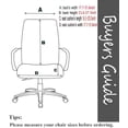 thumbnail image 4 of Deisy Dee Computer Office Chair Covers for Stretch Rotating Mid Back Chair Slipcovers Cover ONLY Chair Covers C162 (B), 4 of 7