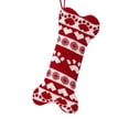 thumbnail image 2 of Pet Christmas Stocking Knitted Cat Dog Paw Print Heart for Family Holiday Christmas Tree Front Door Stair Railing Windowsill Christmas Party Decorations by MPOISVA, 2 of 6