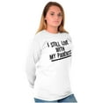 thumbnail image 3 of Still Live With My Parents Single Plus Size Long Sleeve Graphic Tee Shirt Brisco Brands 3X, 3 of 5