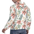 thumbnail image 6 of Lsque Lilies Flowers Pattern Casual Men's Hoodie,Hooded Sweatshirt with Kangaroo Pocket,Pullover Hoodie-3X-Large, 6 of 7