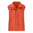 thumbnail image 2 of Lovzfmll Winter Coats for Women, Solid Color Stand Collar Vest, Sleeveless Quilted Puffer Jacket, Winter Clothing, 2 of 6