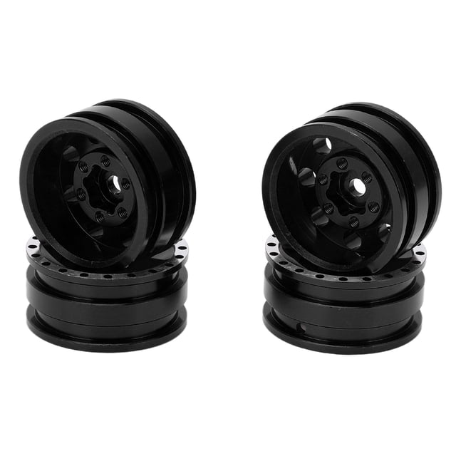 Llantas de cubo de rueda de orificio redondo de metal, 4 piezas de cubo de rueda de orificio redondo redondo de metal de 8 cubos de rueda de aleación de aluminio para coche RC Funcionalidad versátil