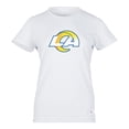 thumbnail image 1 of NFL Playera Aficionado Básica Los Angeles Rams Blanco para Mujer, Talla Mediana, 1 of 5