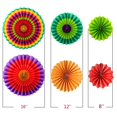 thumbnail image 3 of 12 Piezas De Abanicos De Papel Colgantes, Decoraciones Para Fiestas, Suministros Para Fiestas, Accesorios Para Fotos Para El Carnaval Del Cinco De Mayo, Taco Mexicano, Martes, Fiesta Infantil Colorida, 3 of 5