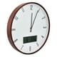 thumbnail image 3 of Decoración del hogar, reloj de pared de madera, reloj de pared silencioso Digital, decoración de pared probada y confiable, 3 of 8