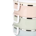 thumbnail image 4 of Food Container, High Temperature Resistant Lunch Box, Food Grade  Design For Work Home 3 Layer 2700ml, 4 of 8