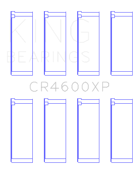 Mini W11B16 King Bearings CR4600XP Connecting Rod Bearings BMW # of pairs in set: 4 