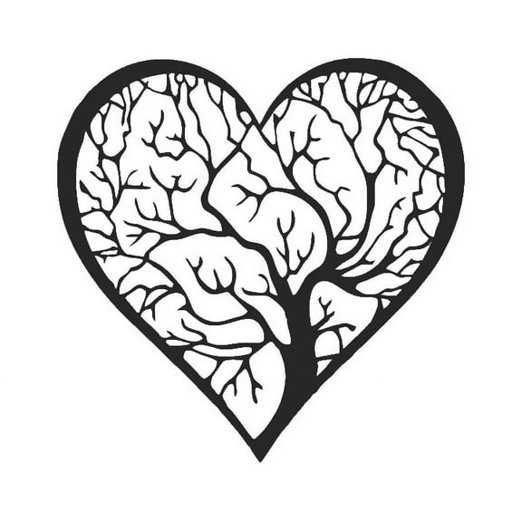 Heart Tree of Life - Metal Wall Art