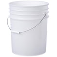 thumbnail image 1 of Hudson Exchange Premium 5 Gallon Bucket, HDPE, Natural, 12 Pack, 1 of 5