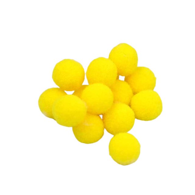 Qarigey Bola de pelo de 200 piezas, bolsa para hacer joyas, bolas decorativas para zapatos, decoración colgante artesanal, colgante hecho a mano, 1cm Ropa, zapatos y accesorios Miscelánea Amarillo Qarigey AP015632-02