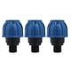 thumbnail image 1 of Adaptador de tubería, conexión de tubería de conector de tubería de agua de plástico PE de 3 piezas construida para precisión, 1 of 8