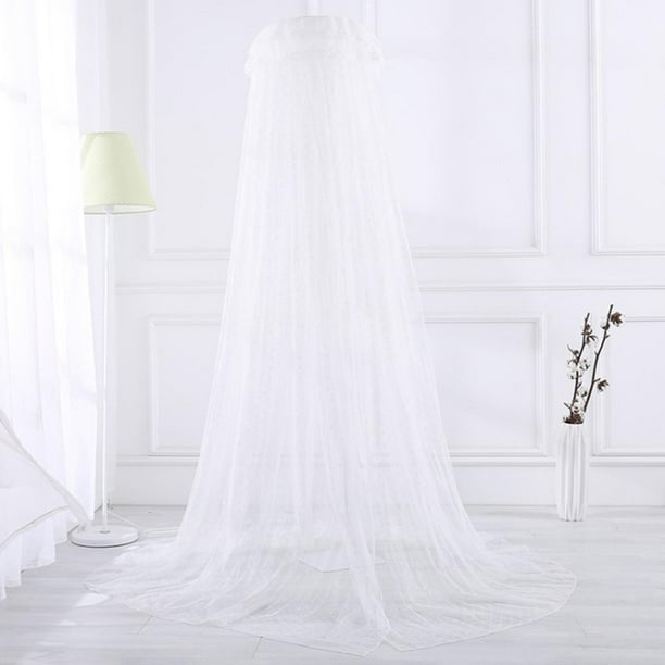 Mosquitera de uversal, mosquitera, cama colgante transpirable, dosel plegable para tamaño individual a King, exterior/interior, hogar, dormit blanco Baoblaze red del dosel de la cama