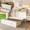 Without Mattress, variant on Queen Size Murphy Bed with LED Lights & Charging Station, Farmhouse Murphy Cabinet Bed with Storage Shelves & Drawer, Wood Hidden Folding Bed for Guest Room, White