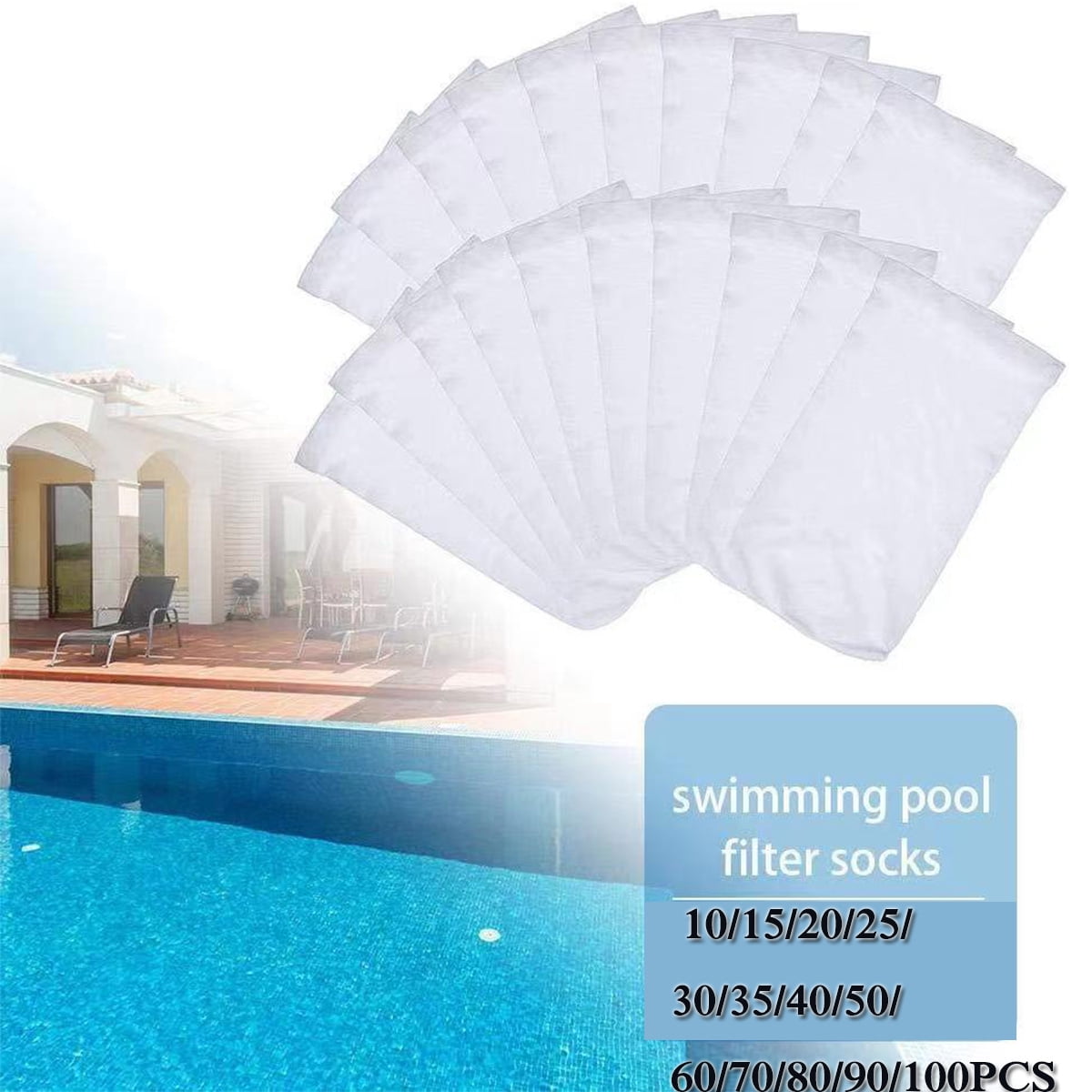 Pool Skimmer Socks, Reusable Savers for Filter Baskets and Skimmers