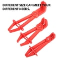 thumbnail image 5 of Hose Grip Pliers Fuel Line Auto Tools Automotive Straight Clamp Red Plastic 3 Pcs, 5 of 6