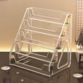 thumbnail image 4 of 5-Layer CD Rack, Album Display Rack, Transparent Storage Rack for Tapes, Multifunctional Counter Display Rack, 4 of 6