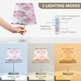 thumbnail image 3 of Ryvnso LED Bedside Table Lamp Artistic Flowers Bedroom Desk Lamps Nightstand Lampshade M, 3 of 7