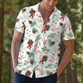 thumbnail image 6 of Funny Bigfoot Christmas Hawaiian Shirt For Men Sasquatch Mens Hawaiian Shirts Casual Short Sleeve Button Down Shirt Men, 6 of 7
