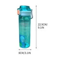thumbnail image 3 of Taotanxi 26Oz Sky Blue Water Bottle Without Straw Wide Mouth, Autoseal Bpa Free Leakproof Clear Bottle Has Handle, Easy Carried, Suit School Office Gym Yoga Sports Etc., 3 of 6