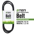 thumbnail image 2 of 8TEN Belt for Troy-Bilt MTD 954-04122 954-5834 Toro 112-5834 Ariens 21546076 810-CBL2368T, 2 of 4