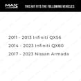 thumbnail image 2 of Max Advanced Brakes - Brake Kit for 2017 2018 2019 2020-2023 Nissan Armada 2014 2015-23 Infiniti QX80 Front and Rear Replacement Disc Brake Rotors and Ceramic Brake Pads, 2 of 9