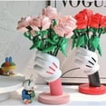 thumbnail image 3 of 7''Mouse Hand Flower Vase,Cute Unique Small Flower Vases Pots,Creative Pen Holder Makeup Brusher Holder,Living Room Office Tabletop Resin Potted Plants Vase Decorations (Black), 3 of 8