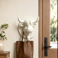 thumbnail image 6 of ZhangC Highland Cow Head Wall Hook, 3 Inch Decorative Plastic Coat Hook, Wall Mounted Organizer for Hats, Bags, Towels and Keys, Farmhouse Entryway Home Decor, 6 of 9