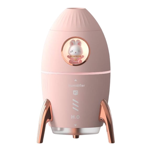 GROWTH TANK Humidificateur d'Air Portable 350 ml Veilleuse de Bureau Silencieux pour Chambre Chevet Maison Rose