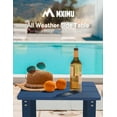thumbnail image 2 of MXIMU Outside Adirondack Side Table Double Layer, Weather Resistant Square Outdoor Side Tables, Outdoor End Table for Backyard Pool Indoor Companion Front Porch, Navy, 2 of 7