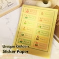Koala Sticker Paper for Inkjet and Laser Printers, Metallic Gold, 80 ...