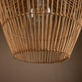 thumbnail image 5 of ELE Light & Decor Ailsa Bamboo and Rattan Pendant Lamp in Brown Finish, 5 of 5