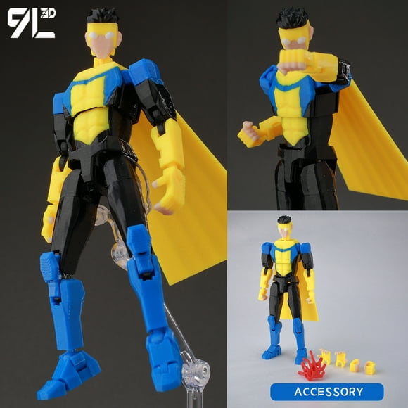 9L 3D Titan 13 Anime  Mark Invincible BY Model Lucky 13 Model Dummy 13 invincible action figure Anime Multi-Jointed Poseable Toy