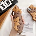 thumbnail image 3 of for iPhone 13 Pro Max Case Cookie Bear Kawaii Phone Cases,Cute iPhone 13 Pro Max Case with Strap Lanyard 3D Cartoon Bear Soft Silicone Protective Case Funny for iPhone 13 Pro Max Women Girls, 3 of 14