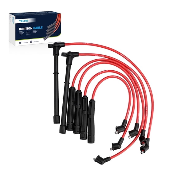 Techie Spark Plug Wires Set  224500W025 Fit for Nissan Frontier Pathfinder Xterra 3.3L V6 ,for Infiniti QX4 3.3L V6,Replacement for 224404S127 224404S125