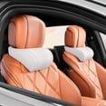 thumbnail image 5 of Luckky Universal Memory Foam Car Headrest Neck Pillow, Soft Comfortable Auto Head‑Support Cushion, Ergonomic Travel Neck Rest Pillow for Car Seat, White, 5 of 7