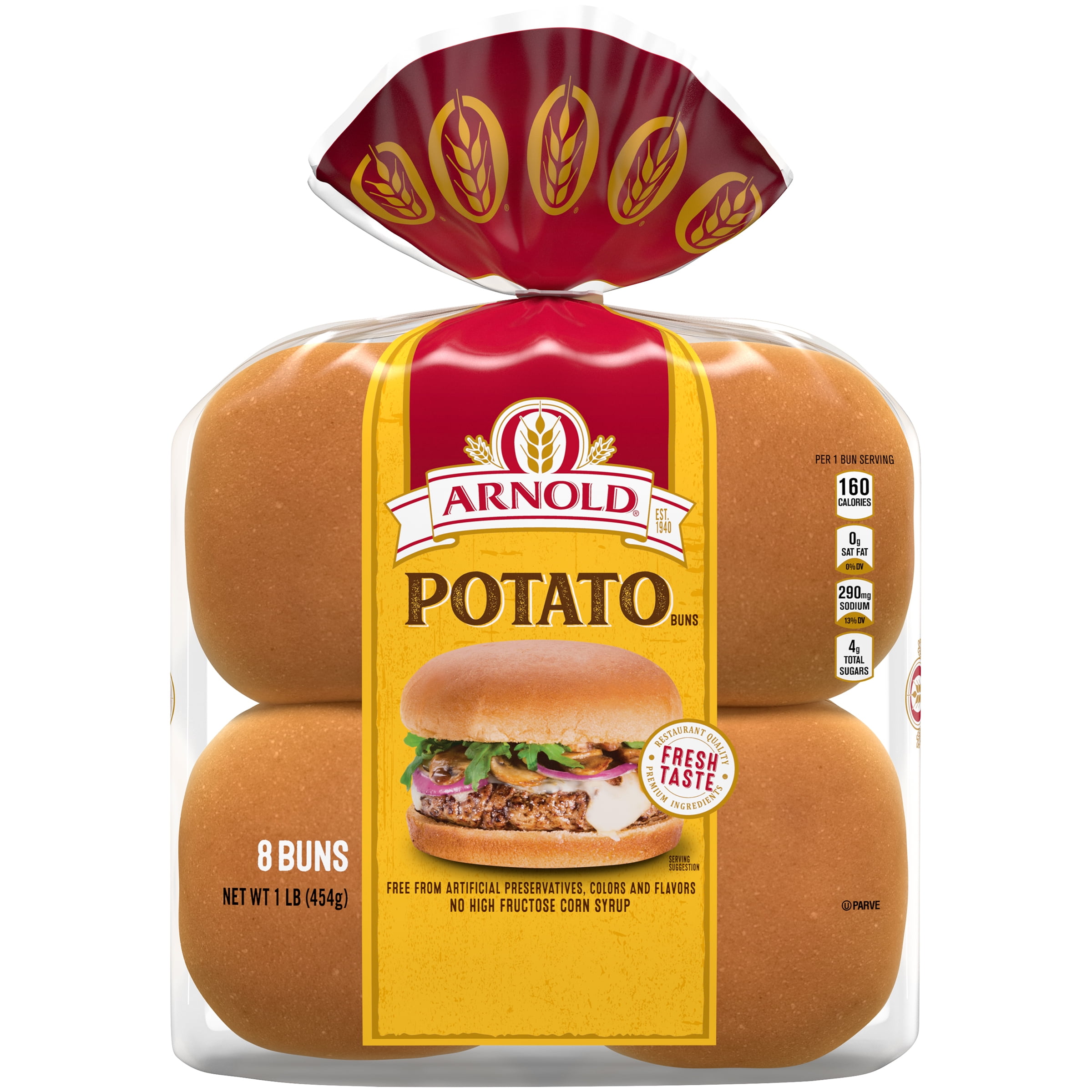 Arnold Country Potato Sandwich Buns, 8 Buns, 16 oz