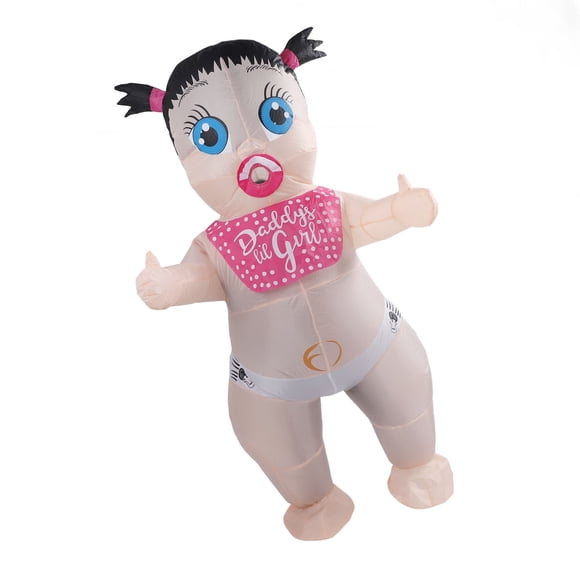 Adult Inflatable Boo Boo Baby Costume, Baby Blow Up Adult Costume Funny Battery Powered Comfortable for Cosplay Party
